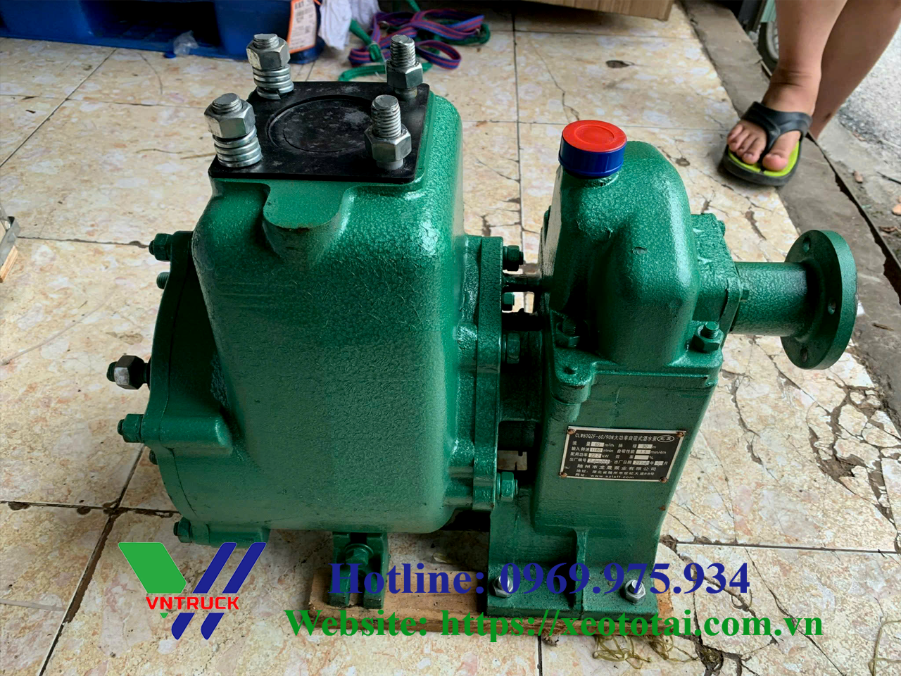 Bơm Nước Xe Phun Nước Rửa Đường 60m3