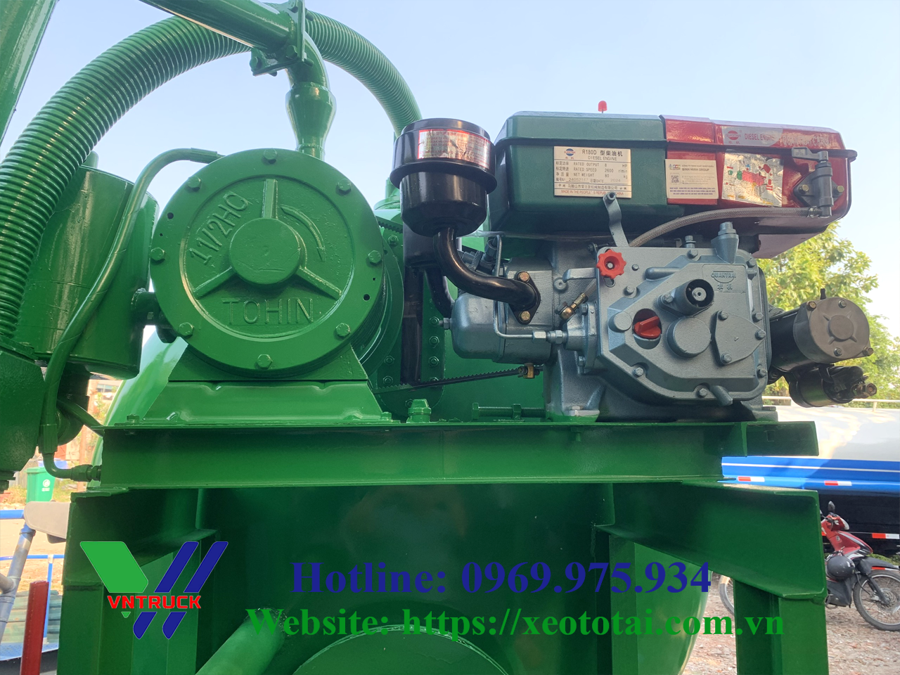 Bộ Chế Xe Hút Chất Thải 3-4 Khối