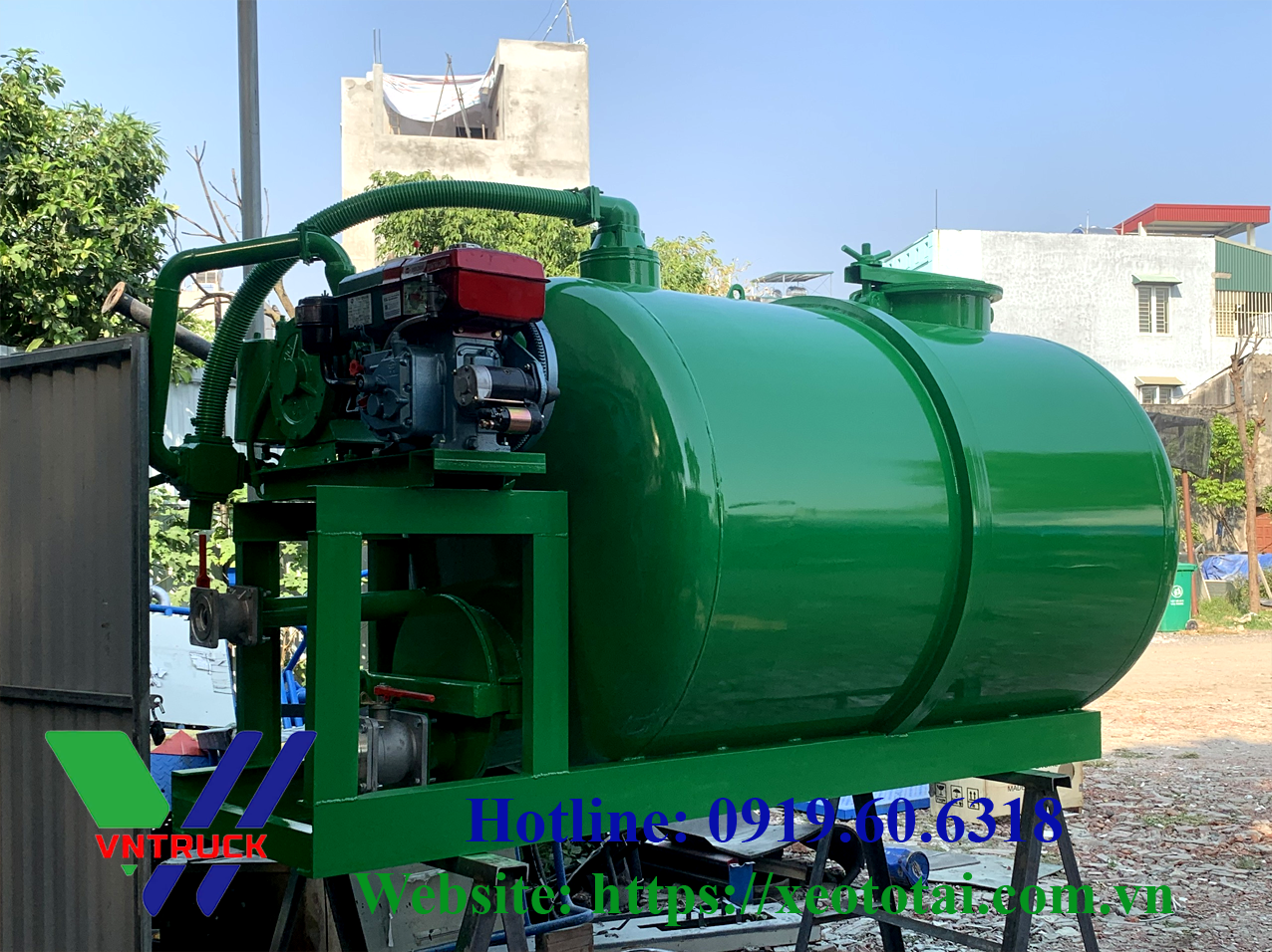 Bộ Chế Xe Hút Chất Thải 3 Khối, 4 Khối