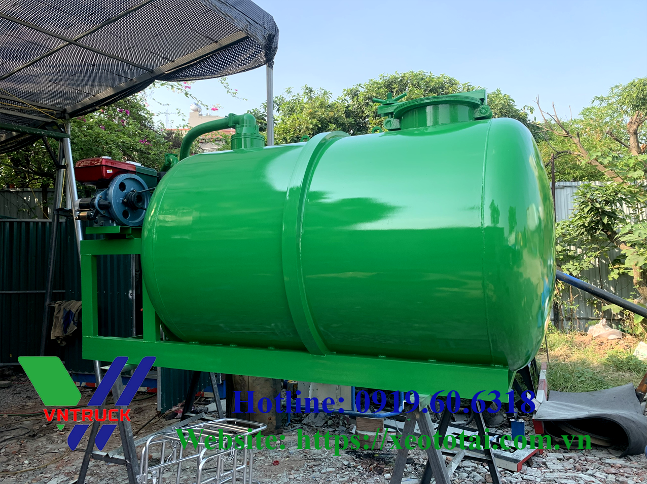 Bồn Hút Chất Thải Tự Chế 3 Khối, 4 Khối