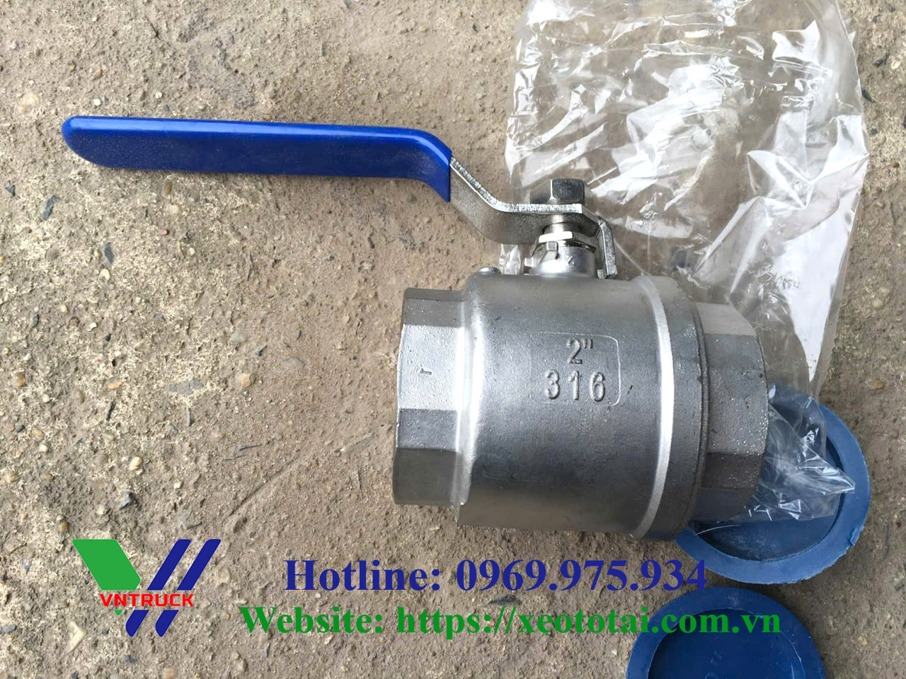 Van Bi DN50 xe Tưới Nước Rửa Đường