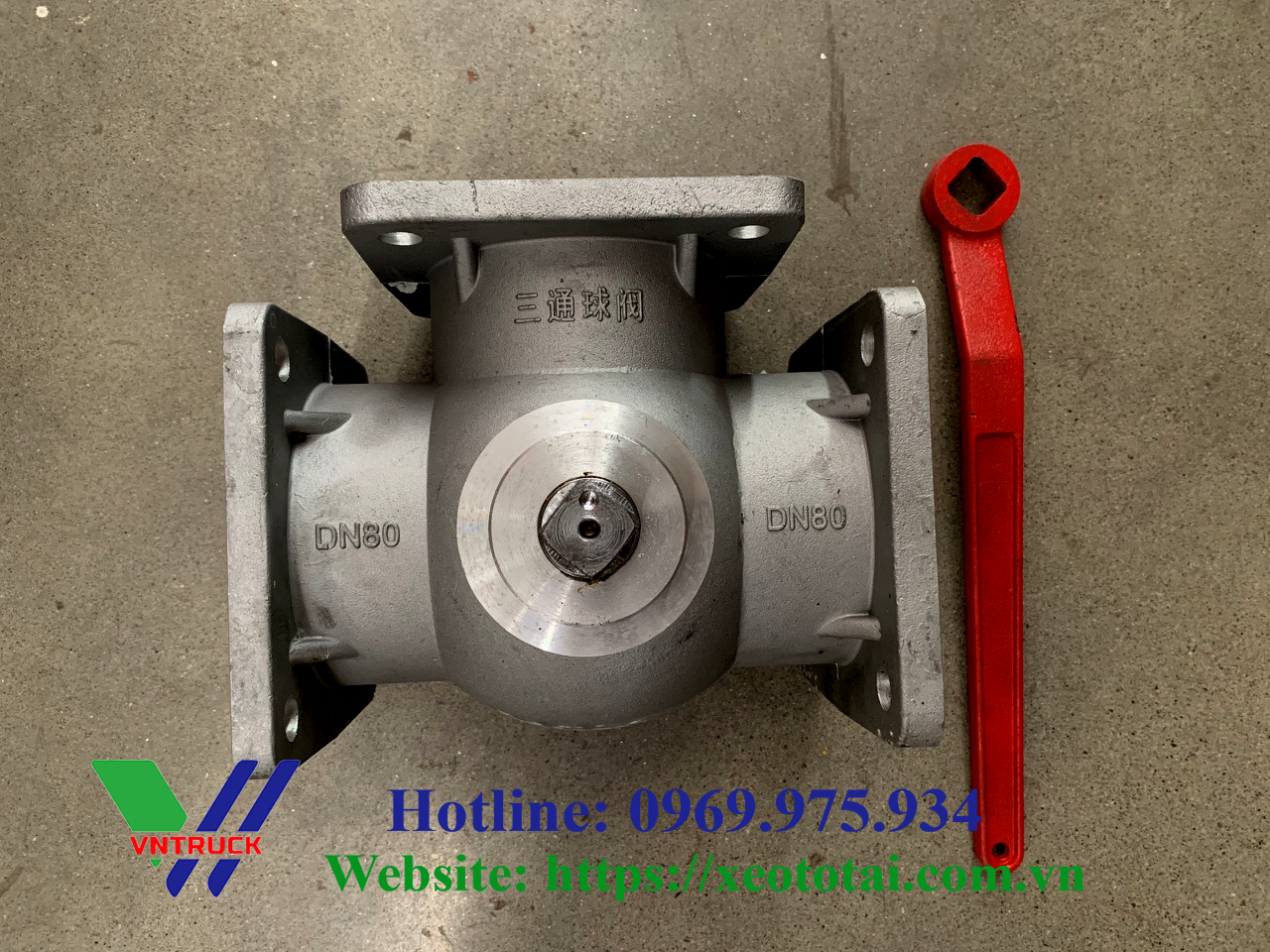 Van 3 Ngả DN80 Xe Chở Xăng  Dầu