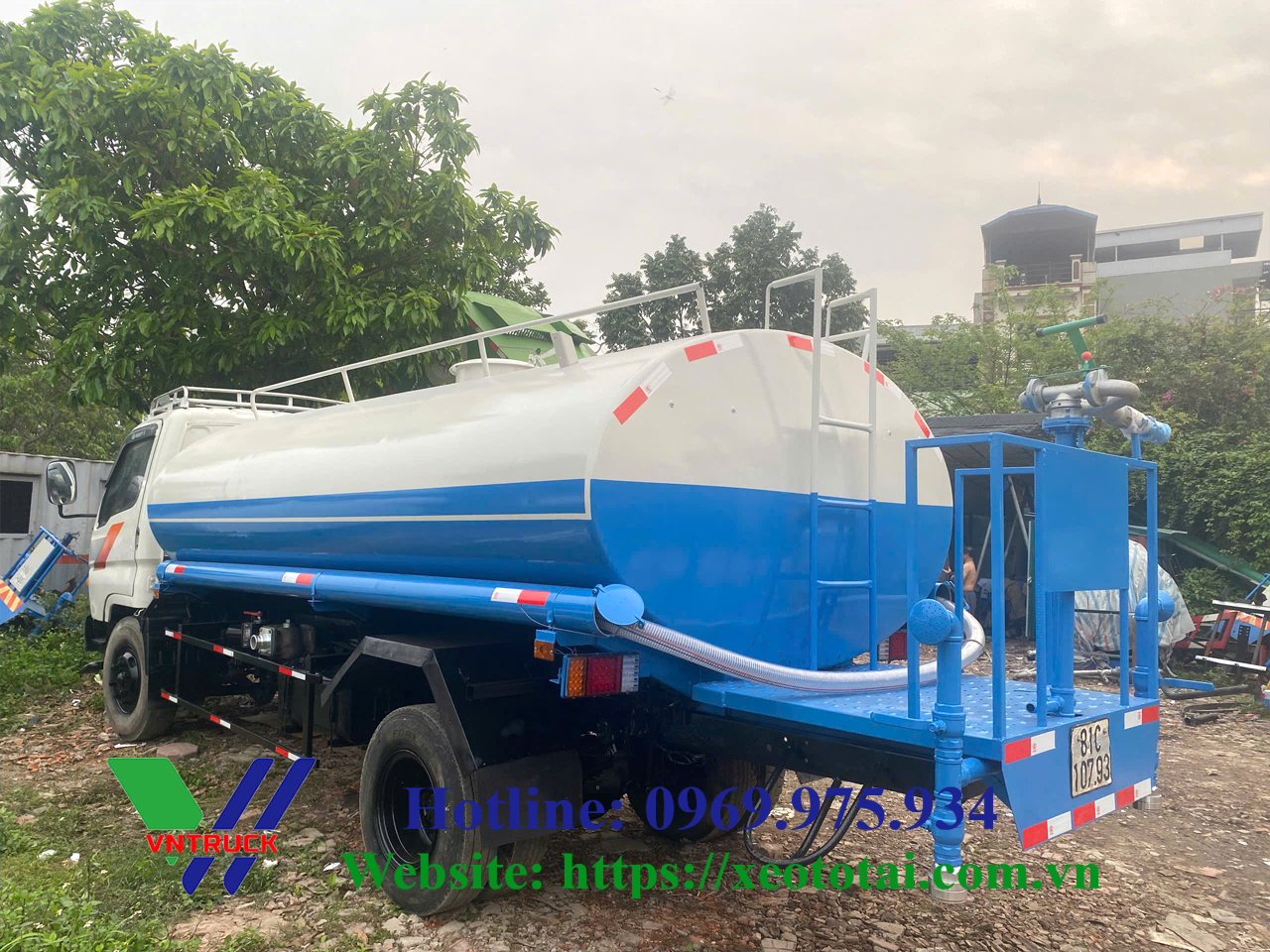 Xe Tưới Nước Cũ 9 Khối Huyndai