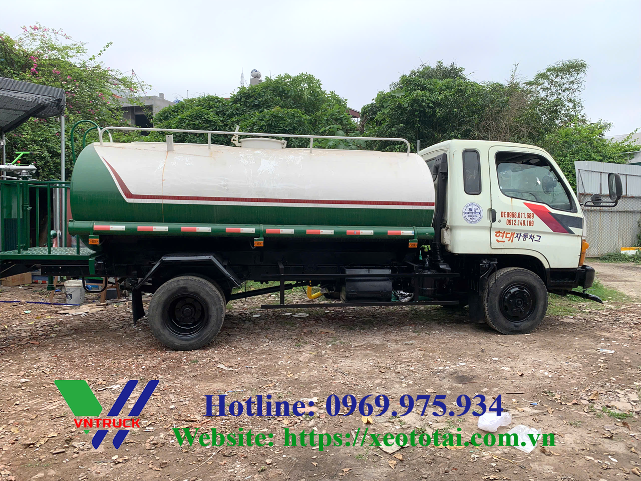 Xe Tưới Nước Cũ 5 Khối Đến 9 Khối